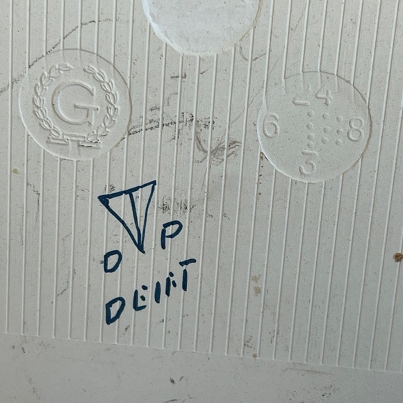 Delft Blue Vintage Dutch Hand Painted Windmill Water 6” Tile Trivet Delftware - Picture 9 of 9